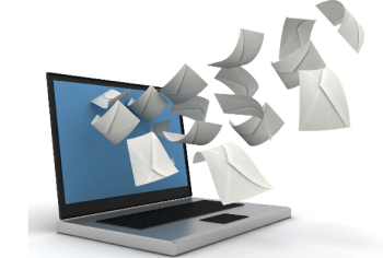 Woman reading direct mail